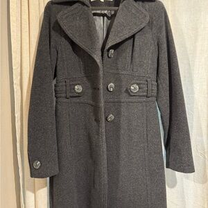 Kenneth Cole Charcoal Wool Coat